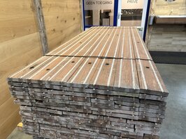 25 mm dik gebruikte antislip grid planken 244 cm div breedte 