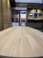 Deens ovaal tafelblad 240 x 105 cm