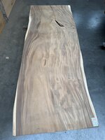 Suar boomstam tafelblad I2 95x250cm , unieke en massieve tafelblad