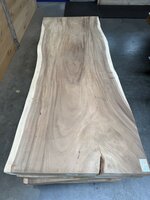 Suar boomstam tafelblad I4 95x250cm , unieke en massieve tafelblad