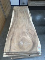 Suar boomstam tafelblad I9 85x250cm , unieke en massieve tafelblad