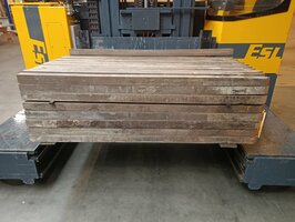 7x7cm hardhout gebruikt 175cm